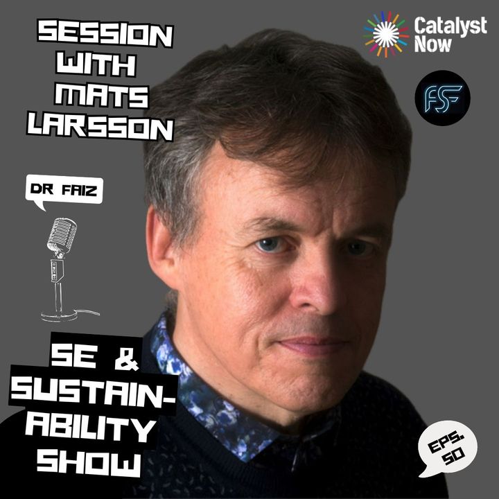 Podcast cover for Electrification at Scale with Mats Larsson, focused on electric mobility, vehicle electrification, energy transition, and sustainable transport.